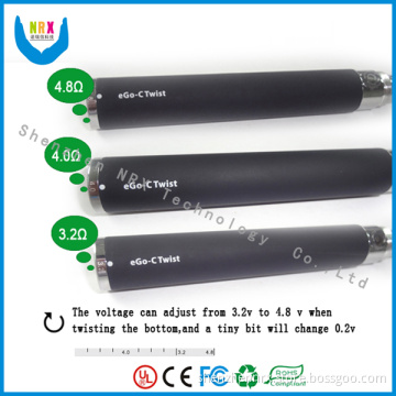 2013 Newest Variable Voltage E Cigarette Battery for EGO-C Twist Battery